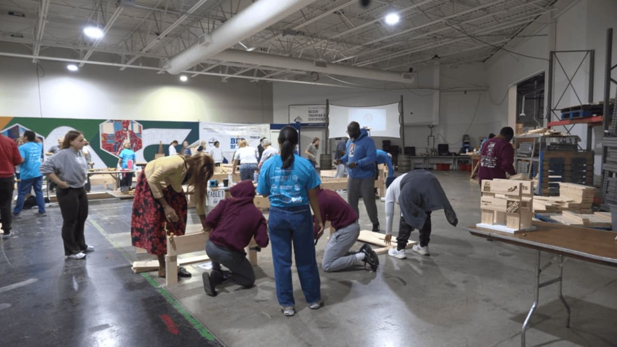 Hundreds of beds built for children at annual Bed Blitz - AOL