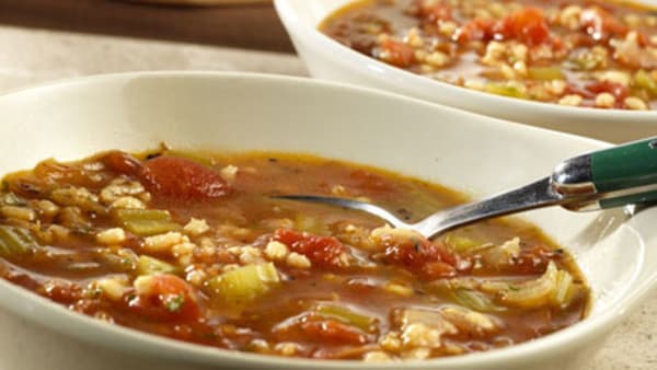 Roasted Tomato & Barley Soup