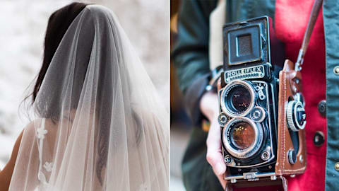 Bride brought her late dad's vintage camera to wedding. When she developed the film, she was left in shock