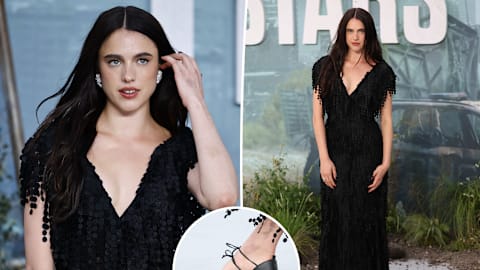Margaret Qualley is the first star brave enough to take Chanel&rsquo;s &lsquo;freaky&rsquo; naked shoes for a spin