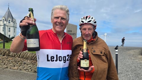 Man, 83, smashes cycling feat in memory of wife