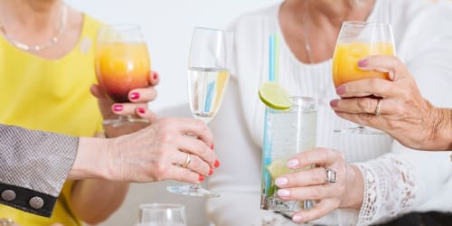 Everyone in our friend group sees how much she drinks. Nobody will say it