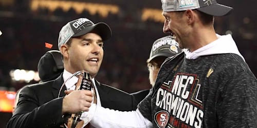 49ers coach Kyle Shanahan and star Fred Warner address team owner Jed York&rsquo;s shocking arrest