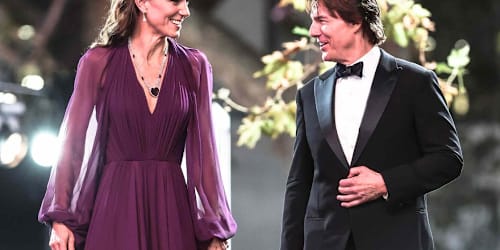 Tom Cruise broke royal protocol with sweet gesture toward Kate Middleton on red carpet