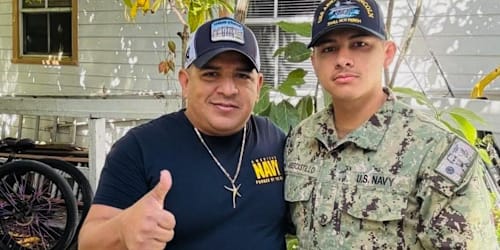 He was waiting for his son to return from the USS Lincoln. Then Border Patrol arrested him.