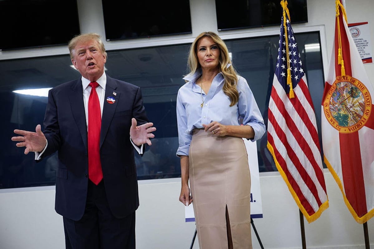 Trump First Elected President Trump, first lady vote early in person in Florida - AOL