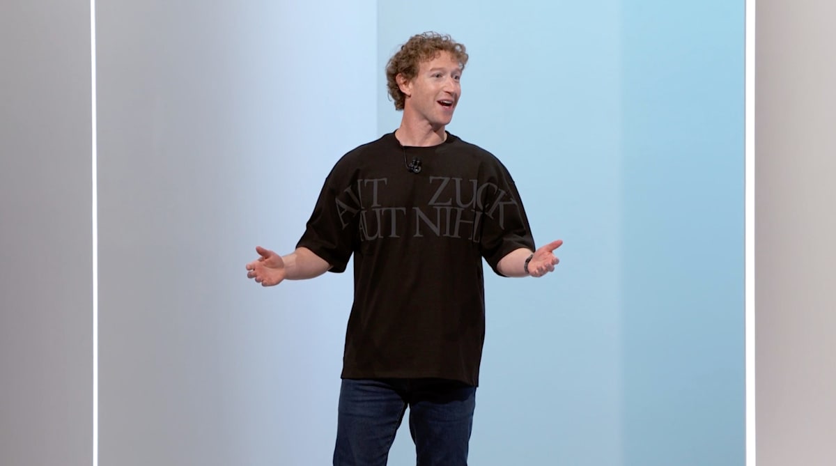 Mark Zuckerberg's shirt says 'All Zuck or All Nothing' in Latin - AOL