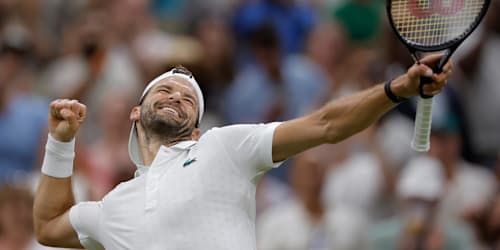 Dimitrov ‘so happy’ to hold off Berrettini fightback in cathartic Wimbledon win